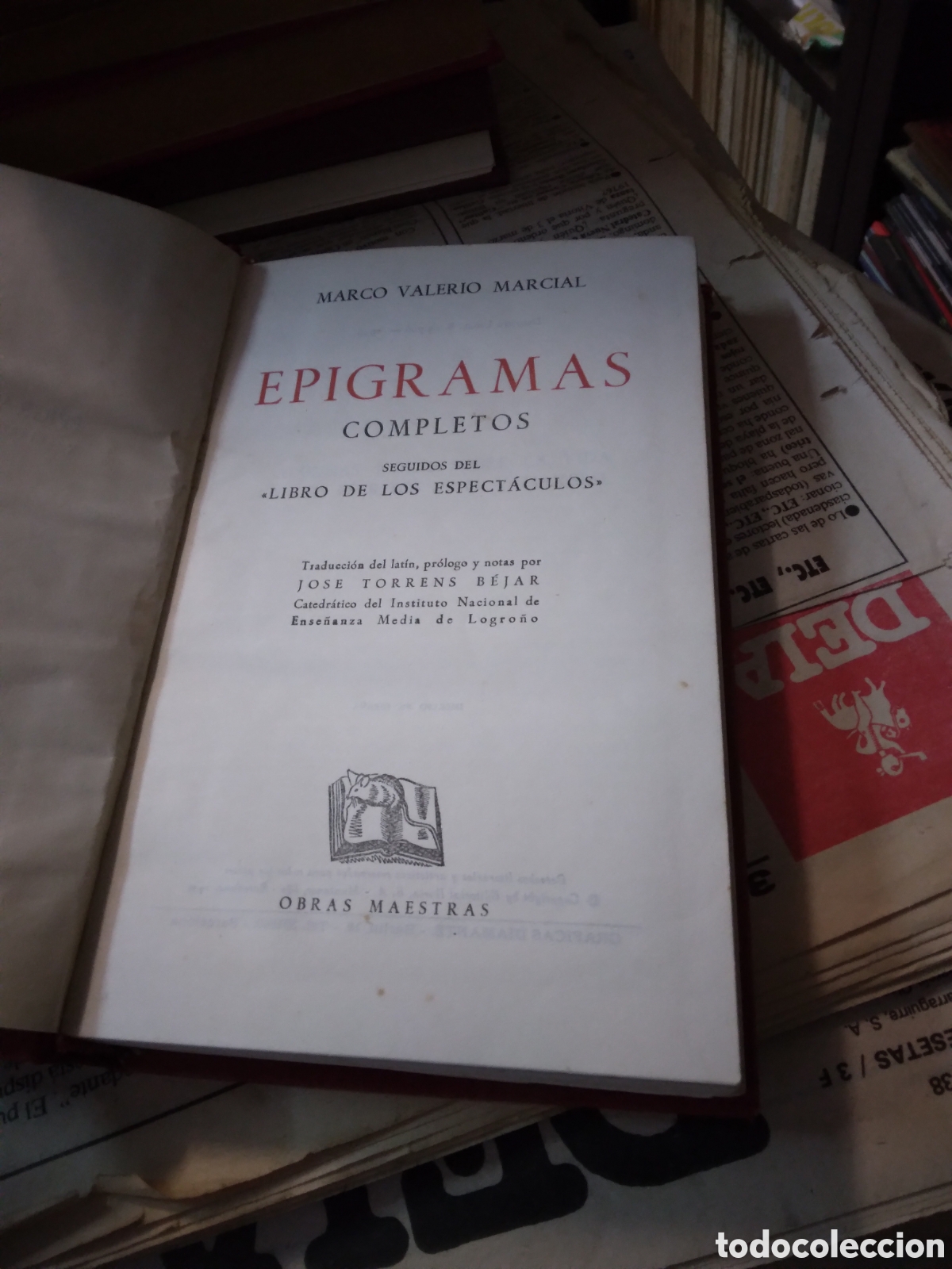 Libros: Marco Valerio Marcial, Ep&iacute;gramas completis, Iberia - Foto 3