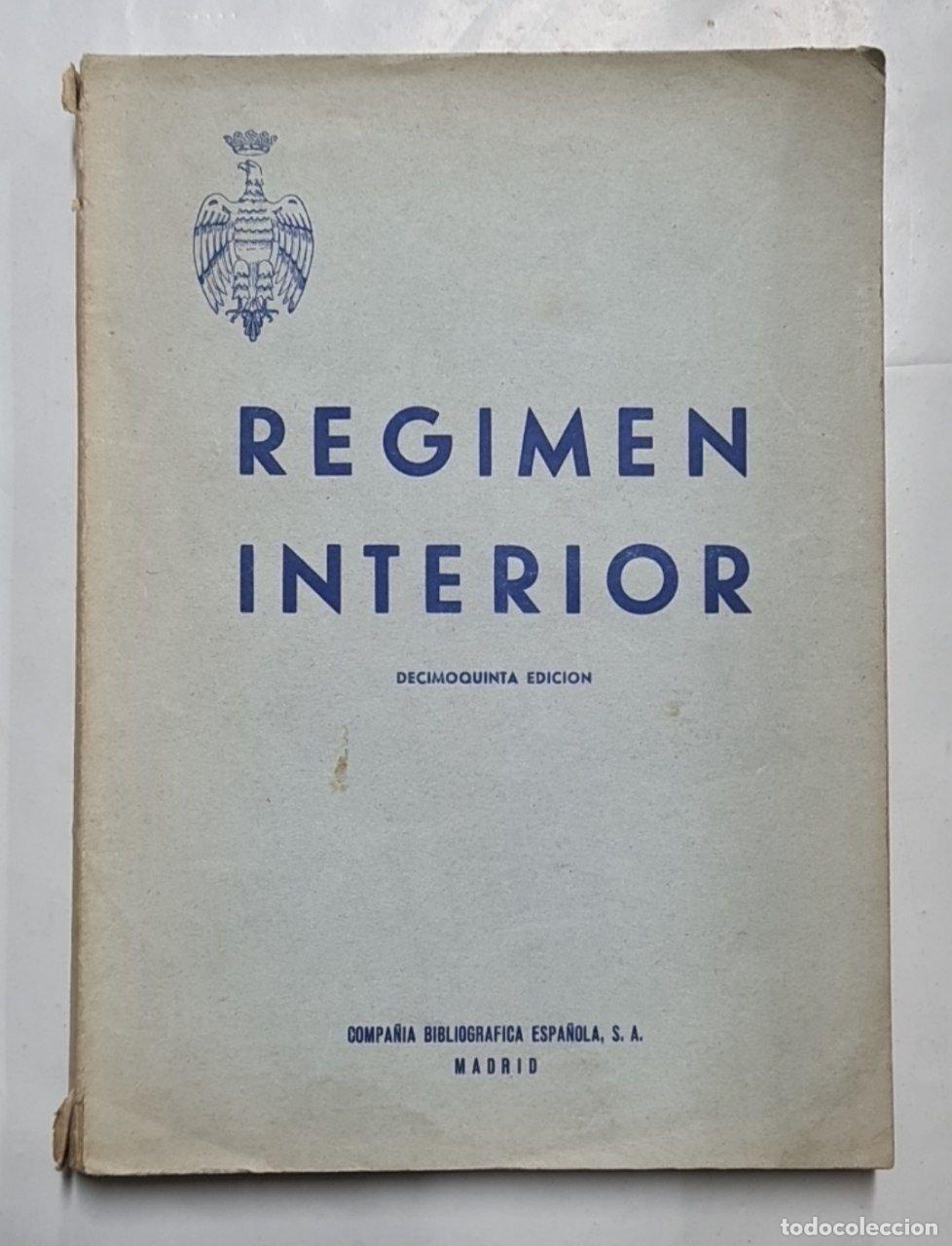 Libros: REGIMEN INTERIOR - Foto 1