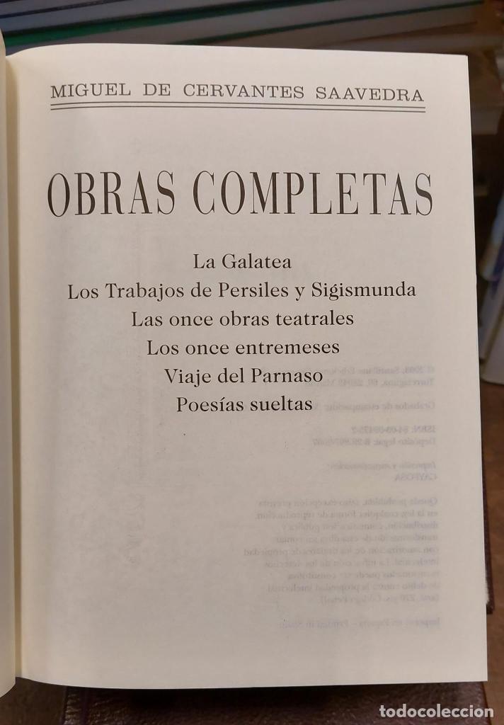 Libros: OBRAS COMPLETAS. 2 Tomos - CERVANTES, Miguel de - Foto 3