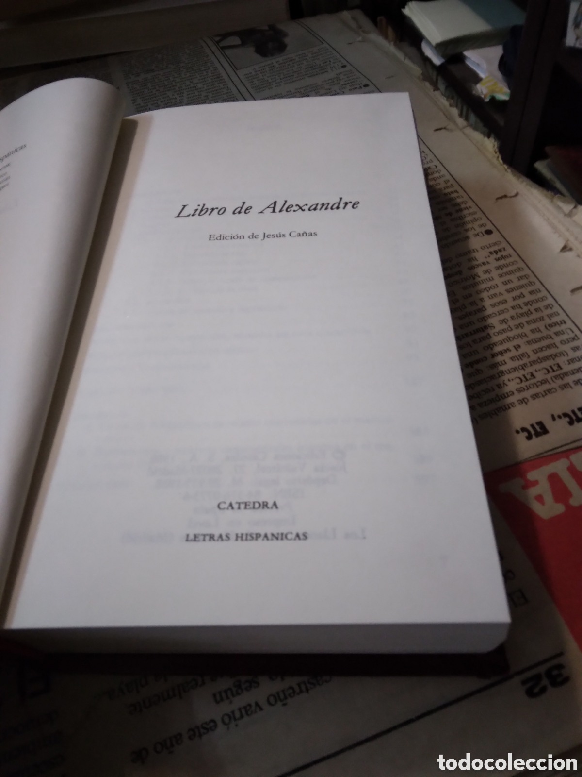Libros: Libro de Alexandre, wdicion deJesus Ca&ntilde;as,Catedra - Foto 2