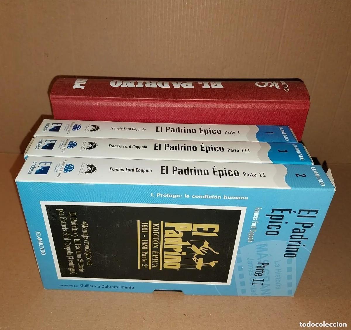Libros: LOTE EL PADRINO : LIBRO + TRILOG&Iacute;A VHS - Foto 2