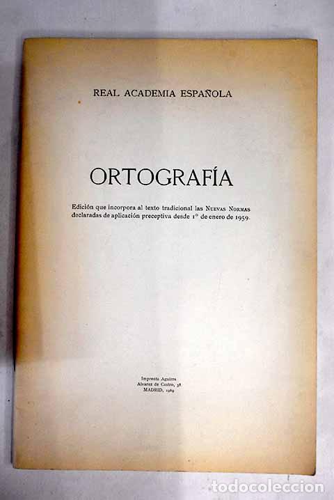 Libros: Real Academia Espa&ntilde;ola: Ortograf&iacute;a - Foto 1
