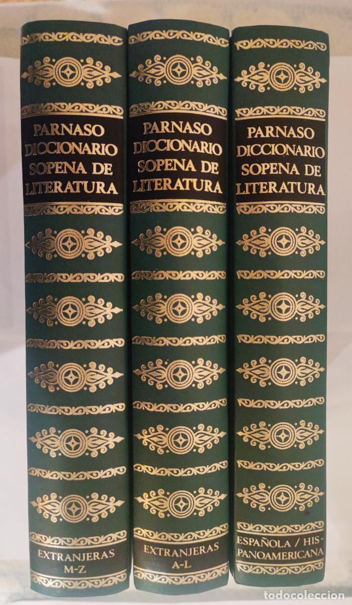 Livros em segunda m&atilde;o: PARMASO. DICCIONARIO SOPENA DE LITERATURA (3 TOMOS) - VV.AA.
