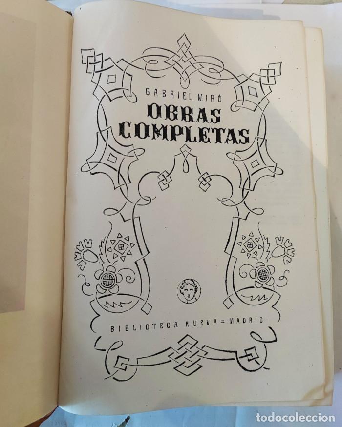 Libros: OBRAS COMPLETAS DE GABRIEL MIR&Oacute; - Gabriel Miro - Foto 2