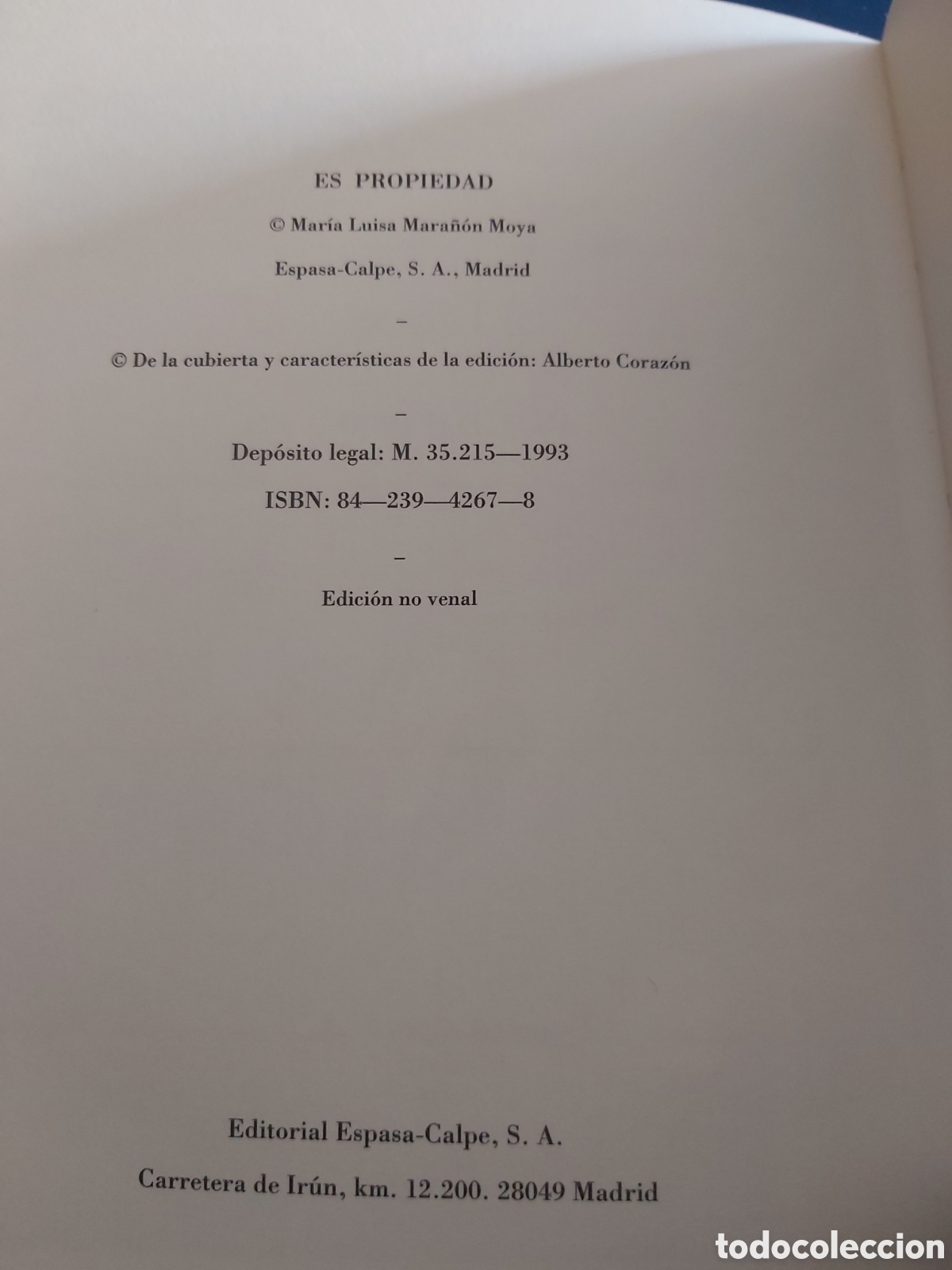 Libros: EL LIBRO Y EL LIBRERO $ G. MARA&Ntilde;&Oacute;N $ ESPASA-CALPE $ 1993 - Foto 5