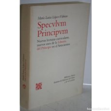 Libros: SPECULUM PRINCIPUM - LÓPEZ-VIDRIERO, MARÍA LUIS