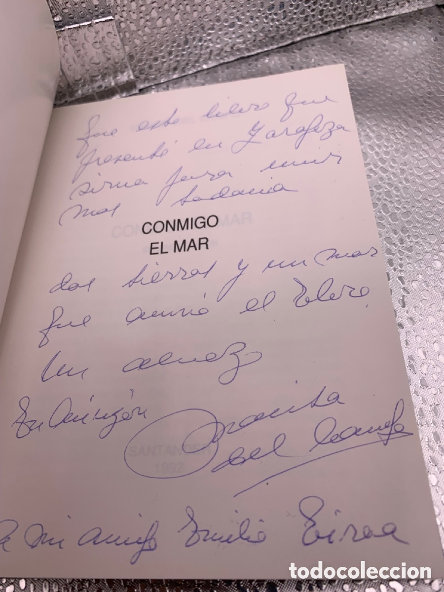 Libros: &bull;Conmigo el Mar - Marisa del Campo Firmado - Foto 2