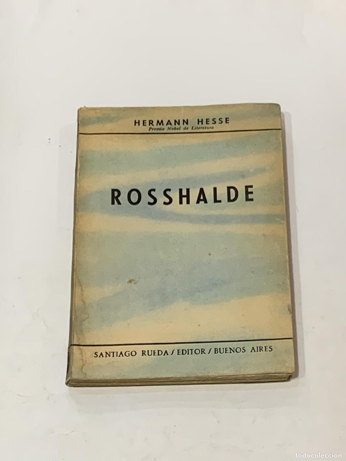 Libros: HESSE, Hermann. - Rosshalde. - Foto 1