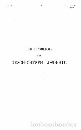 Libros: Die Problem der Geschichtsphilosophie - Simmel Georg - Foto 1