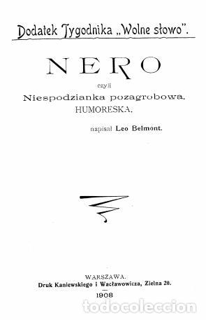 Libros: Nero - Belmont Leo - Foto 1