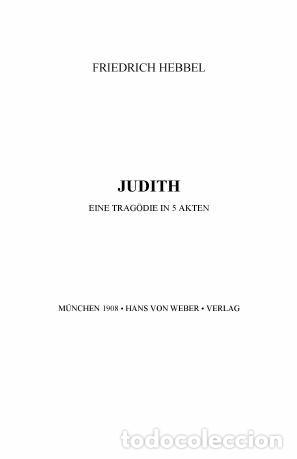 Libros: Judith - Hebbel Friedrich - Foto 1