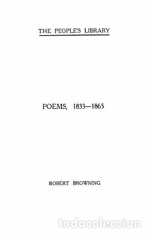 Libros: Poems of Robert Browning - Browning Robert - Foto 1