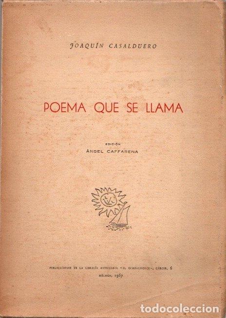 Libros: Poema que se llama - Casalduero, Joaqu&iacute;n - Foto 1