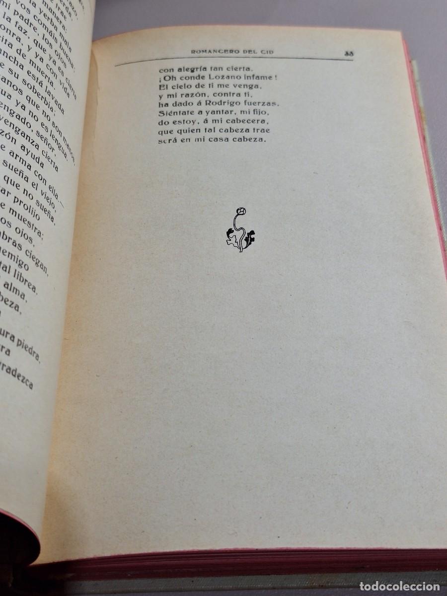 Libros: ROMANCERO SELECTO DEL CID. Con un pr&oacute;logo de D. Manuel Mila y Fontanals - Foto 11