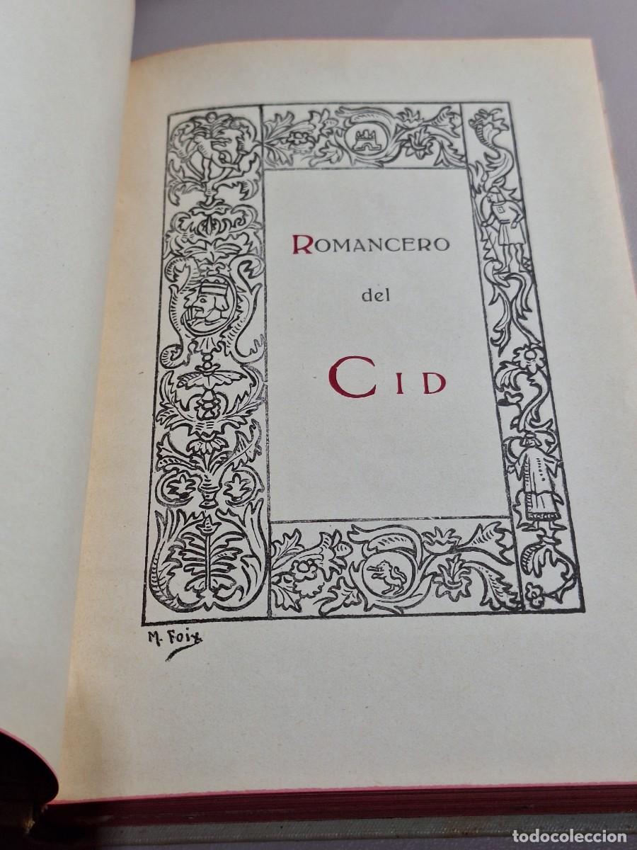 Libros: ROMANCERO SELECTO DEL CID. Con un pr&oacute;logo de D. Manuel Mila y Fontanals - Foto 12
