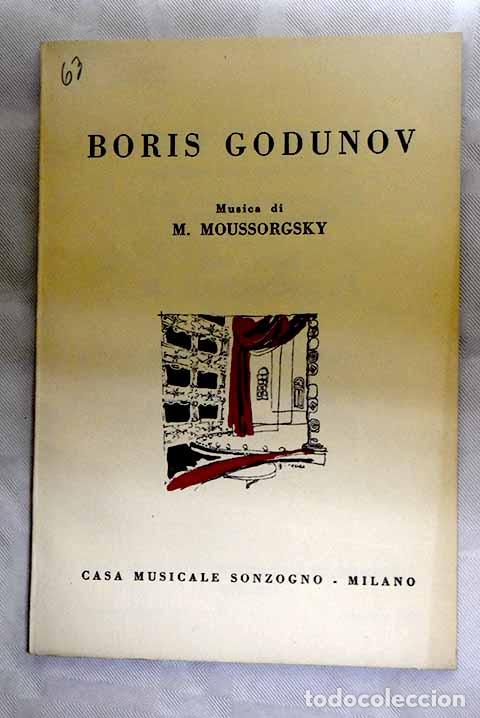Libros: Boris Godunov: : Casa Musicale Sonzogno. - Foto 1