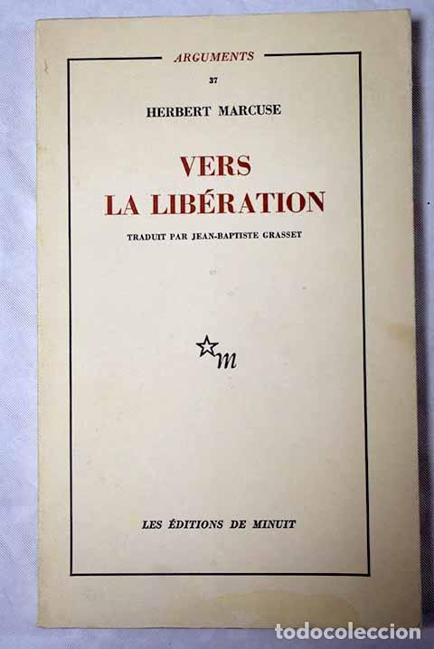 Libros: Vers la lib&eacute;ration: Marcuse, Herbert.- Marcuse, Herbert - Foto 1