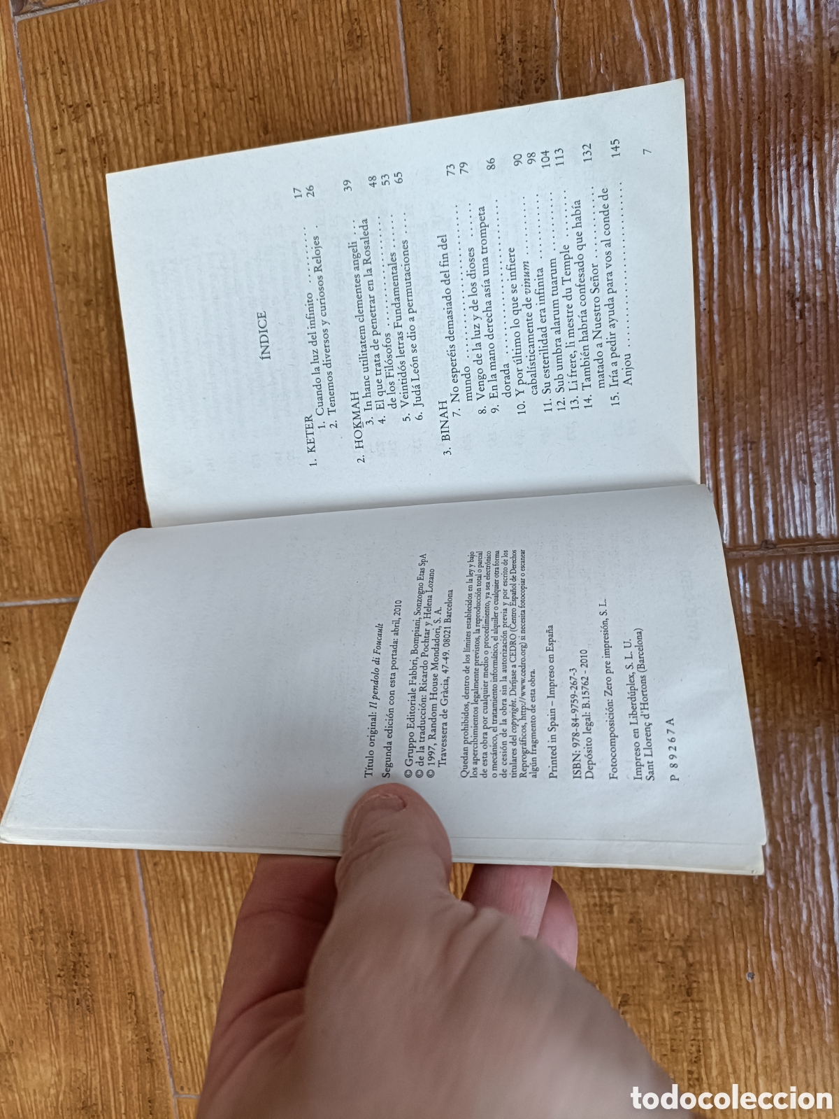 Libros: Libro El P&eacute;ndulo de Foucauld -Umberto Eco- Editorial DeBolsillo - Foto 4