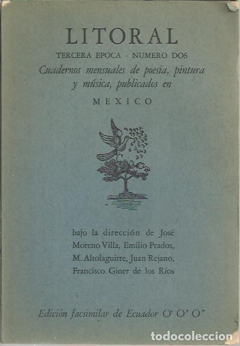 Libros: LITORAL. TERCERA EPOCA. NUM. 2. - REVISTA. - Foto 1
