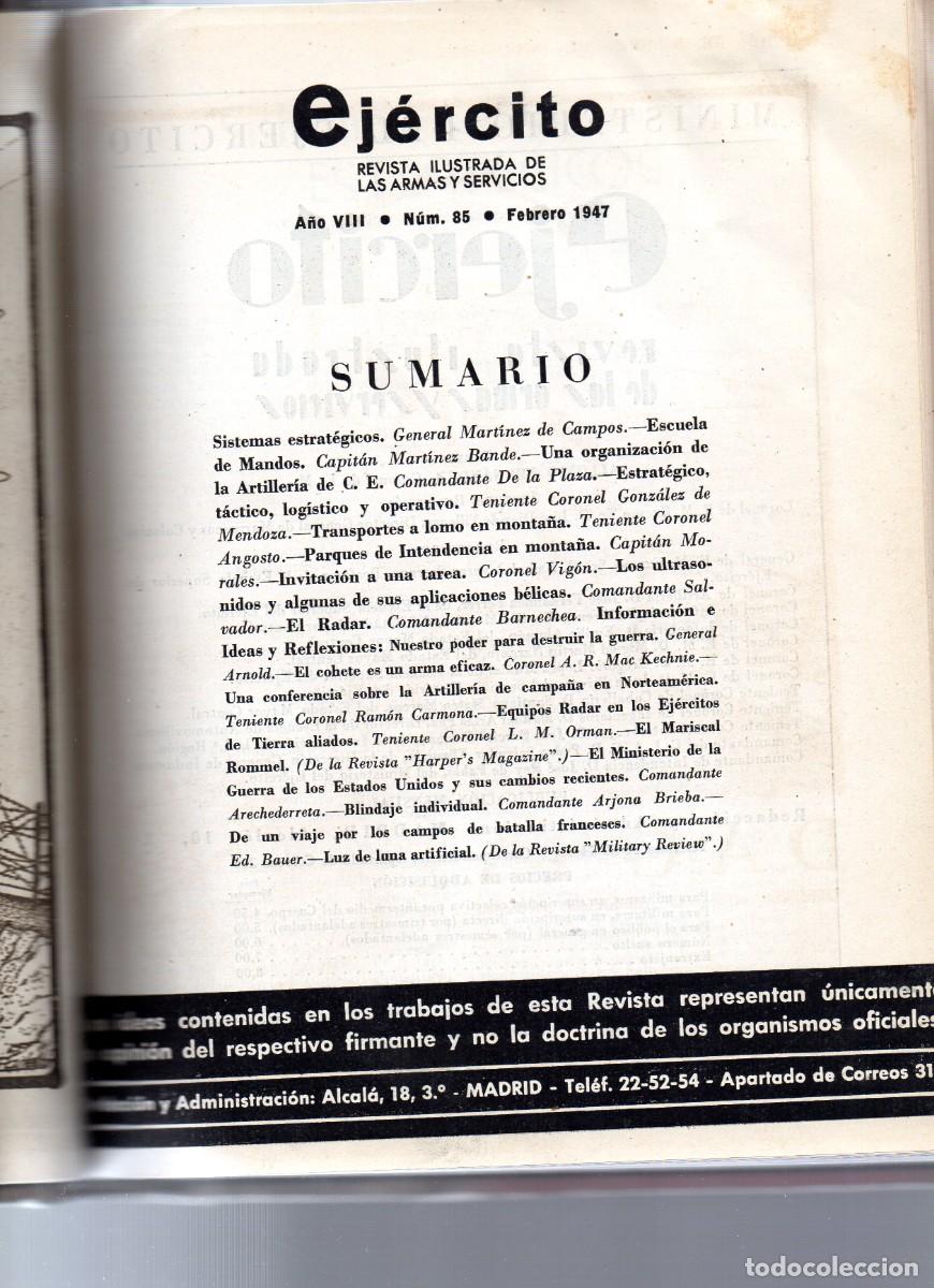 Libros: Ejercito: revista ilustrada de las artes y servicios - Foto 6