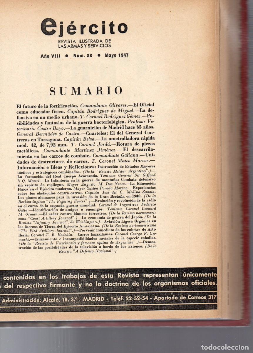 Libros: Ejercito: revista ilustrada de las artes y servicios - Foto 12