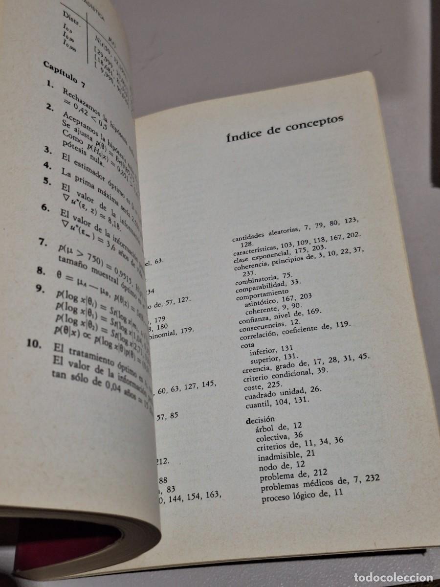 Libros: LIBRO BIOESTAD&Iacute;STICA. J.M. BERNARDO. EDITORIAL VICENS VIVES. A&Ntilde;O 1981. - Foto 3
