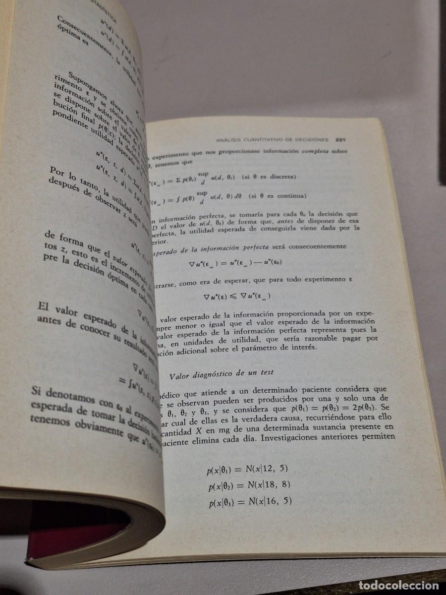 Libros: LIBRO BIOESTAD&Iacute;STICA. J.M. BERNARDO. EDITORIAL VICENS VIVES. A&Ntilde;O 1981. - Foto 5
