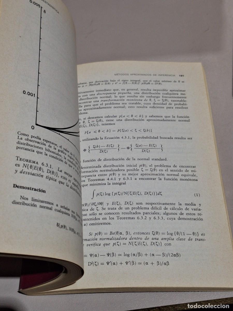 Libros: LIBRO BIOESTAD&Iacute;STICA. J.M. BERNARDO. EDITORIAL VICENS VIVES. A&Ntilde;O 1981. - Foto 7