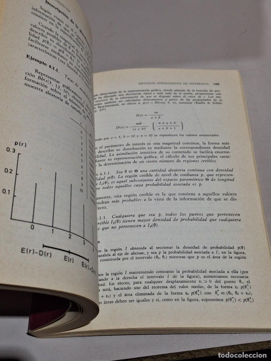 Libros: LIBRO BIOESTAD&Iacute;STICA. J.M. BERNARDO. EDITORIAL VICENS VIVES. A&Ntilde;O 1981. - Foto 8