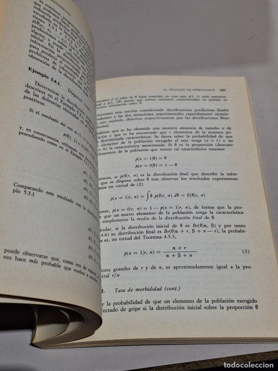 Libros: LIBRO BIOESTAD&Iacute;STICA. J.M. BERNARDO. EDITORIAL VICENS VIVES. A&Ntilde;O 1981. - Foto 9
