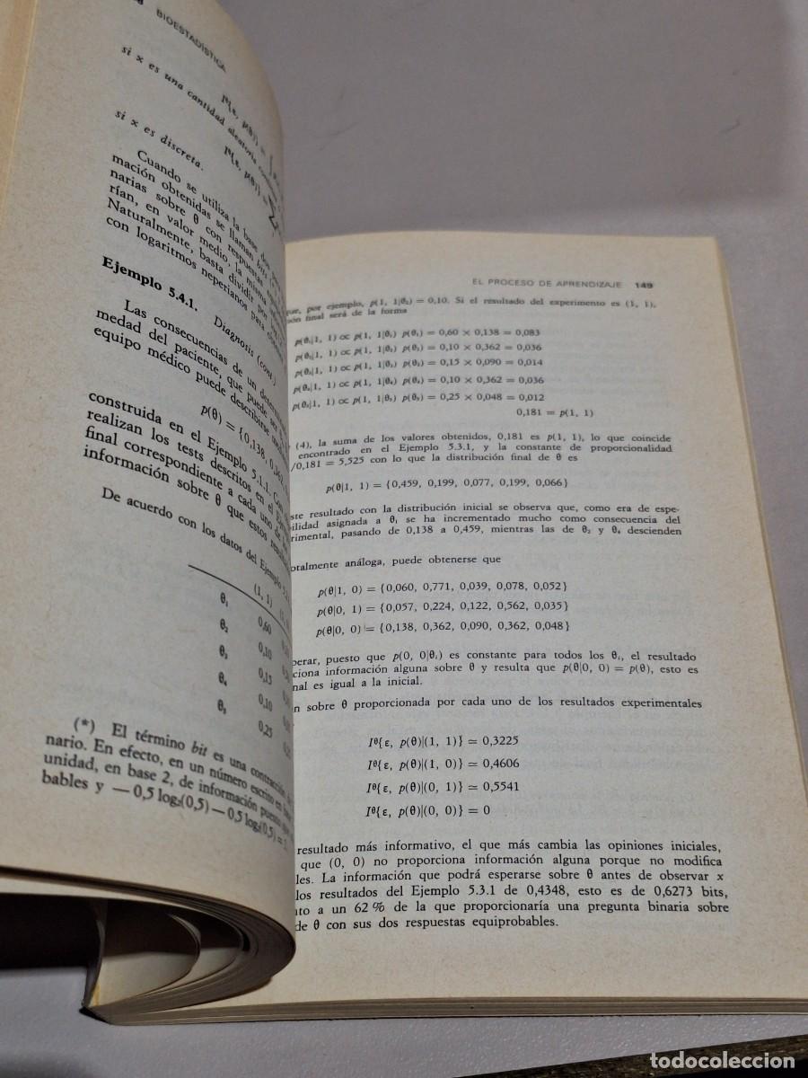 Libros: LIBRO BIOESTAD&Iacute;STICA. J.M. BERNARDO. EDITORIAL VICENS VIVES. A&Ntilde;O 1981. - Foto 10