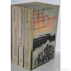 Libros: HISTORIA DE LA RUSIA SOVIÉTICA. LA REVOLUCIÓN BOLCHEVIQUE (1917-1923). 3 TOMOS - CARR, E. H.