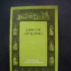 Libros: CARMEN MONEDERO, ED. - LIBRO DE APOLONIO