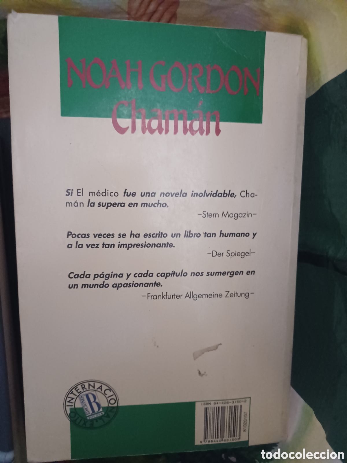 Libros: Barybook 325. Cham&aacute;n Noah Gordon Ediciones B - Foto 2