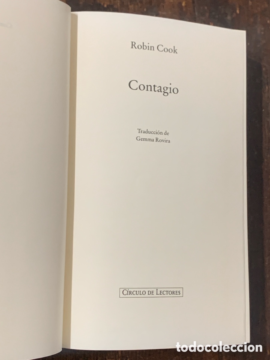 Libros: Contagio, Robin Cook - PLAZA & JANES 1996 - Foto 3