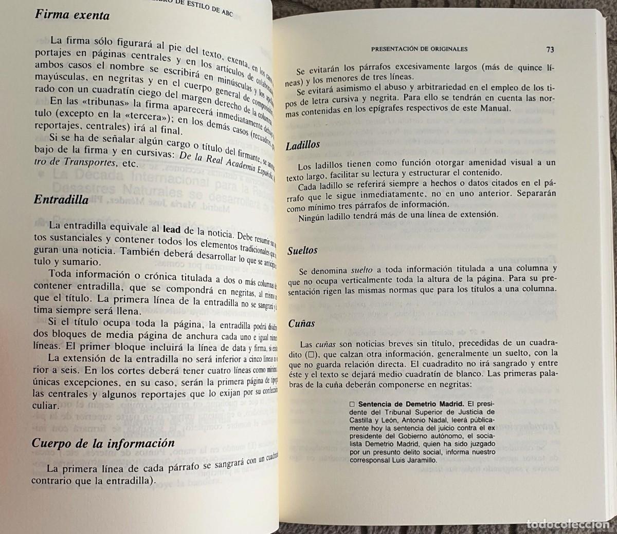 Libros: EL LIBRO DE ESTILOS DE ABC. ARIEL 1993. - Foto 3