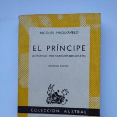 Libros: EL PRÍNCIPE. COLECCIÓN AUSTRAL 69. - NICOLÁS MAQUIAVELO. TDK397