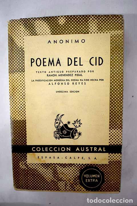 Libros: Poema del Cid: : Espasa-Calpe Argentina. - Foto 1
