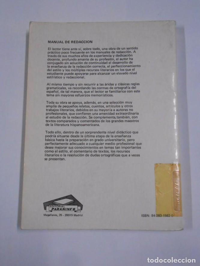 Libros: MANUAL DE REDACCI&Oacute;N. RODR&Iacute;GUEZ JIM&Eacute;NEZ, V. TDK9 - - Foto 2