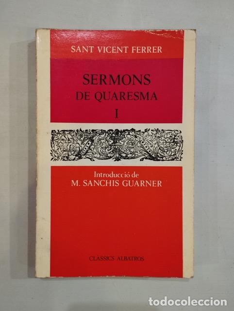 Libros: Sant Vicent Ferrer - Sermons de Quaresma I - Foto 1