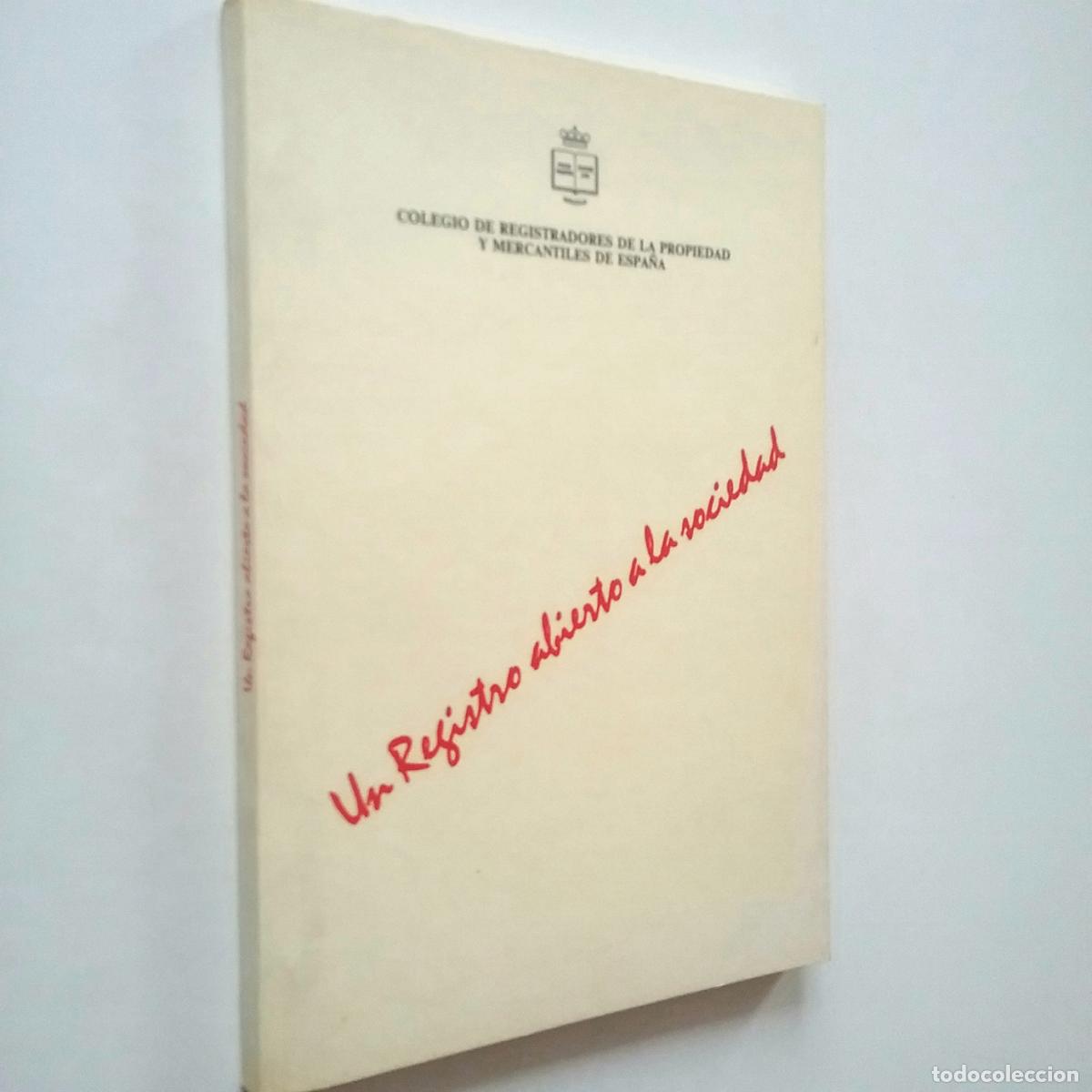 Libros: VV. AA. - Un Registro abierto a la sociedad - Foto 1