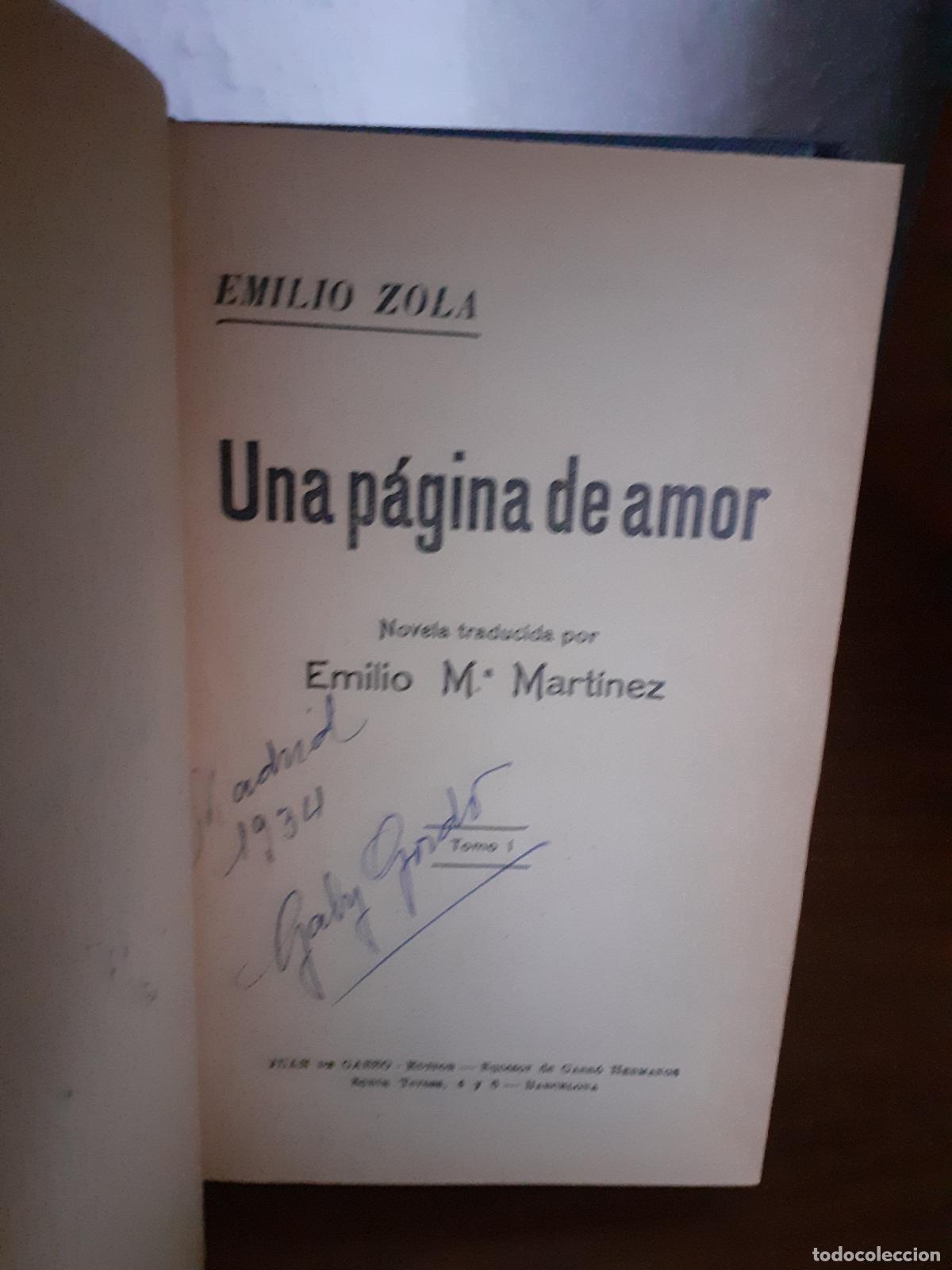 Libros: Una p&aacute;gina de amor - Zola, Emile - Foto 1
