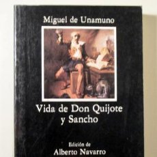 Libros: UNAMUNO, MIGUEL DE - VIDA DE DON QUIJOTE Y SANCHO - MADRID 1988
