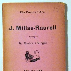 Libros: MILLÀS-RAURELL - J. MILLÀS-RAURELL - BARCELONA 1924