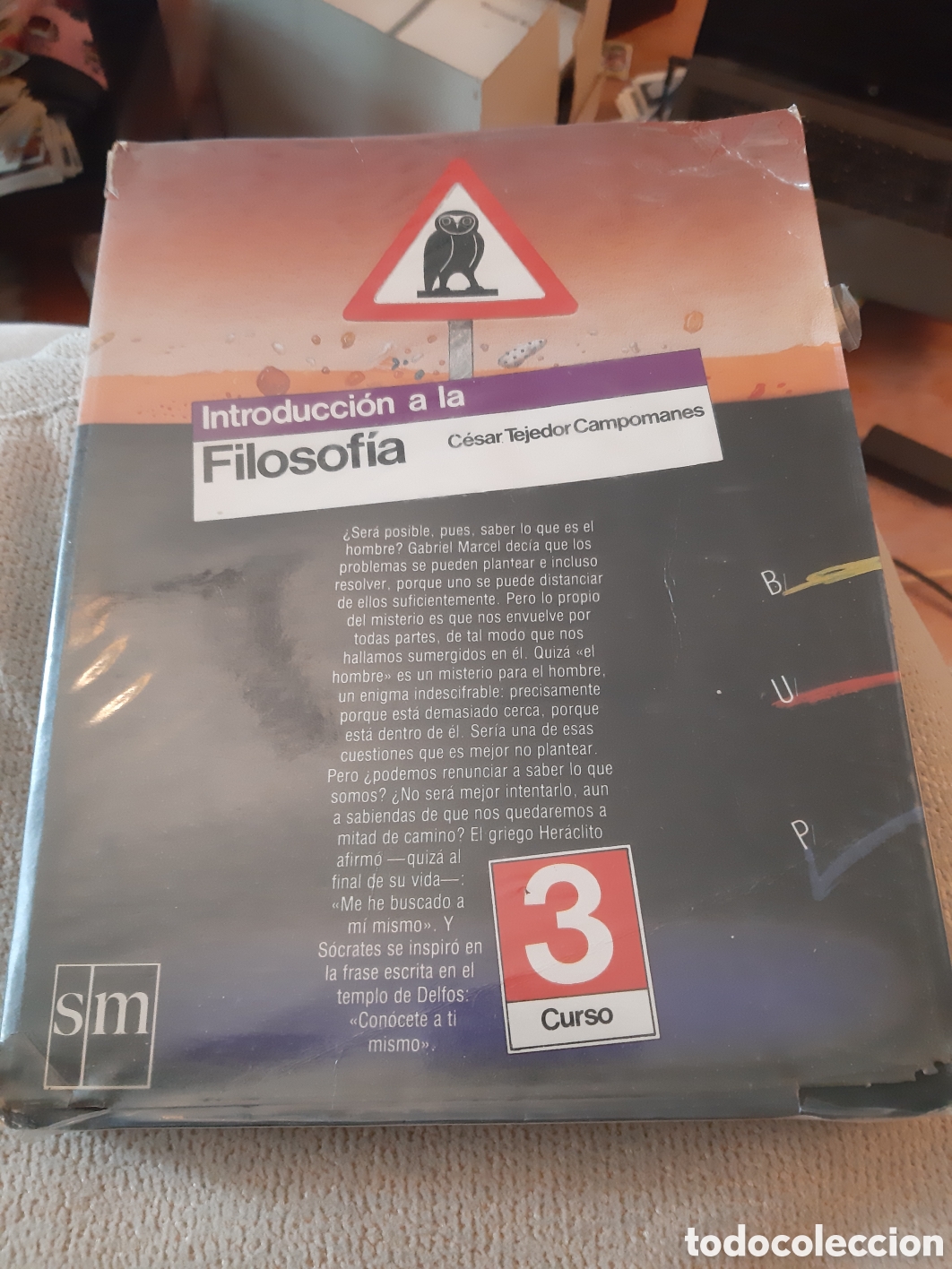 Libros: Introducci&oacute;n a la filosof&iacute;a 3. C&eacute;sar Tejedor. SM - Foto 1