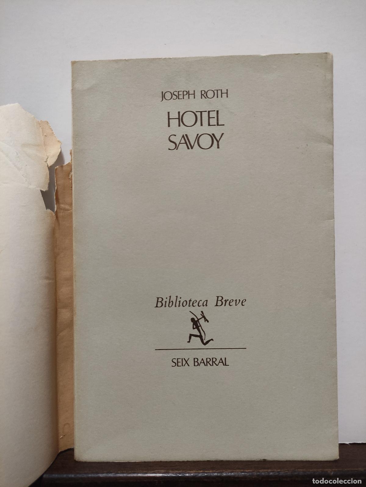 Libros: HOTEL SAVOY - JOSEPH ROTH - Foto 3