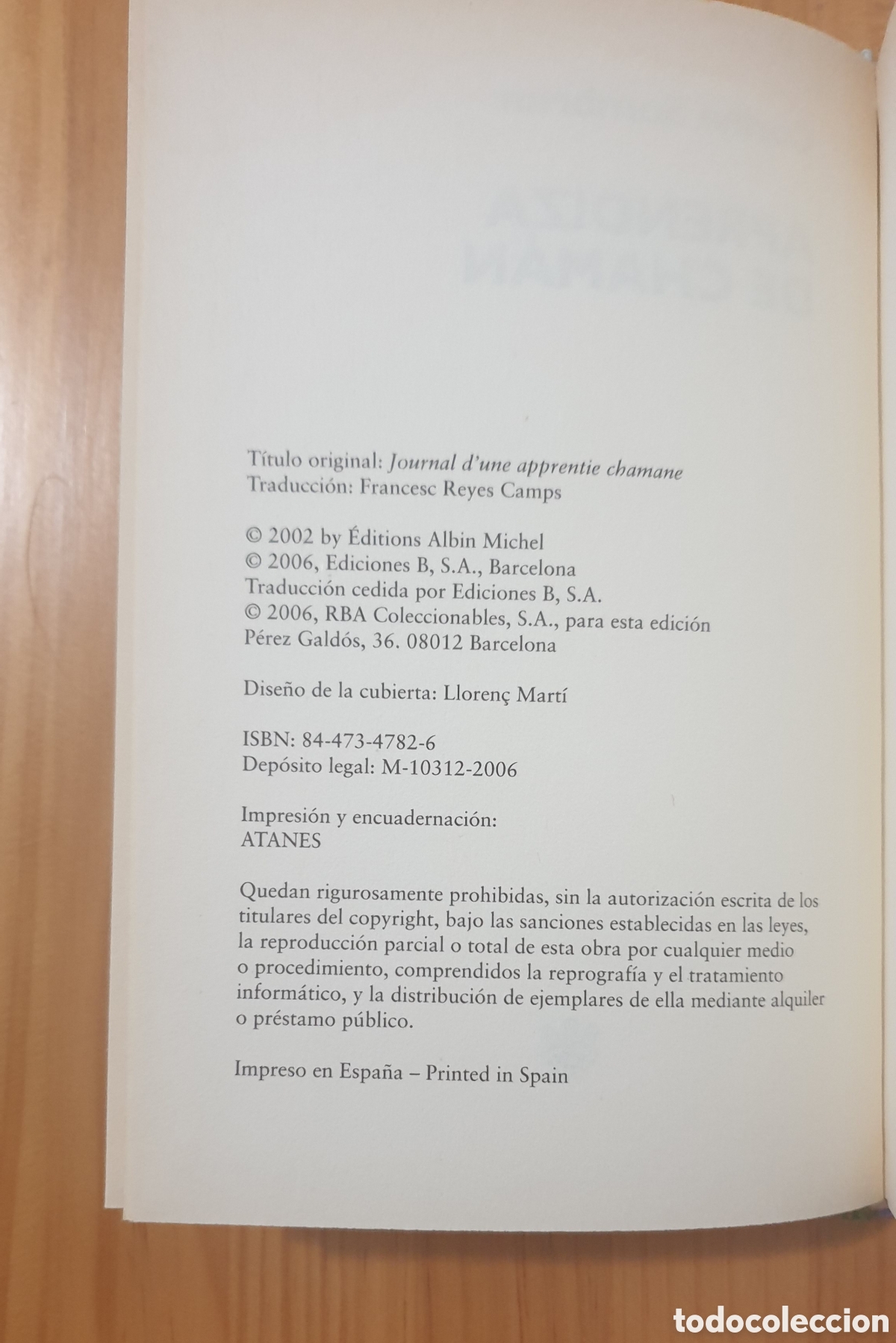 Libros: APRENDIZA DE CHAMAN. CORINE SOMBRUN. RBA. - Foto 4