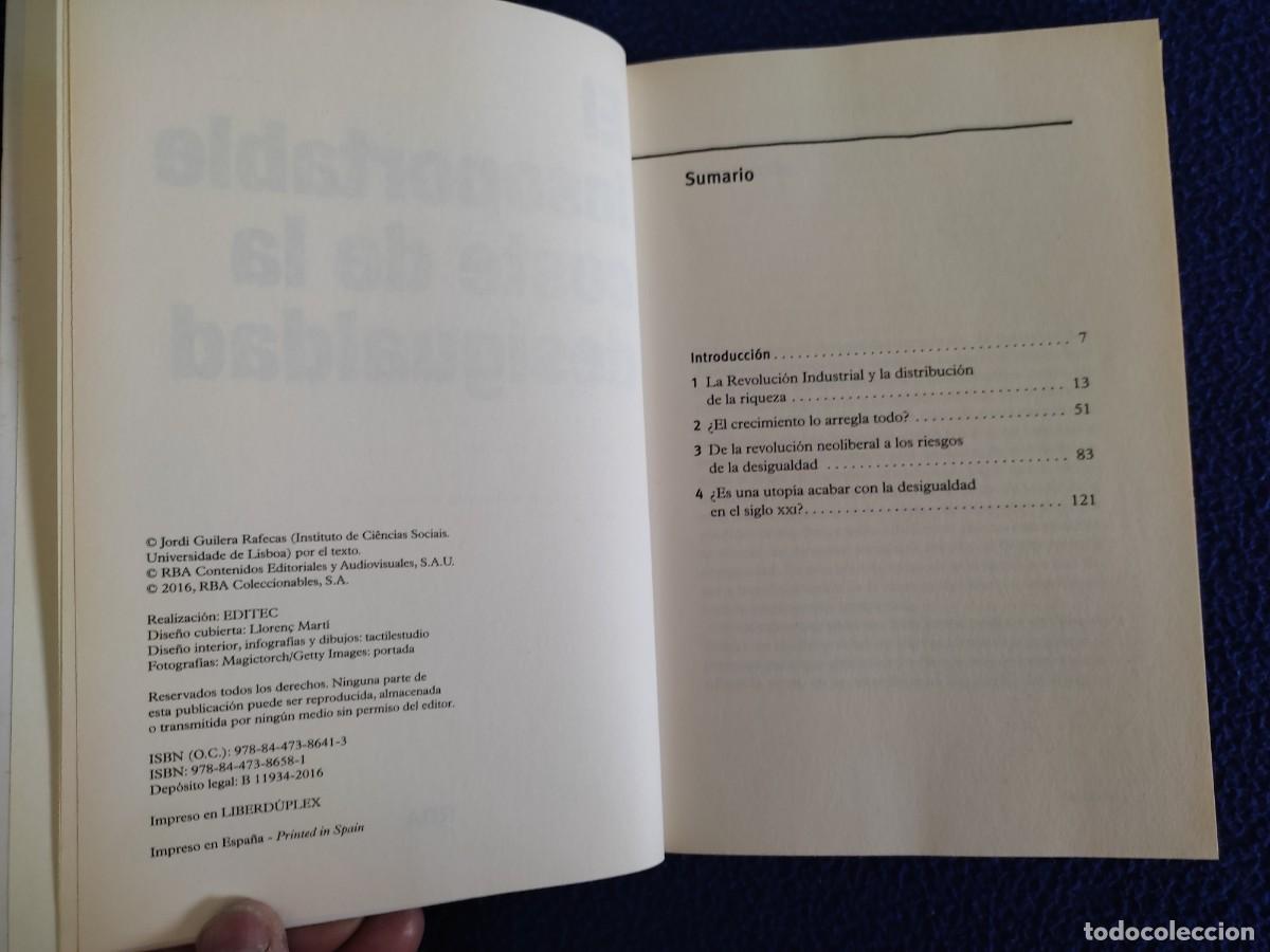 Libros: El Insoportable coste de la Desigualdad RBA Coleccionables 2016 - Foto 6
