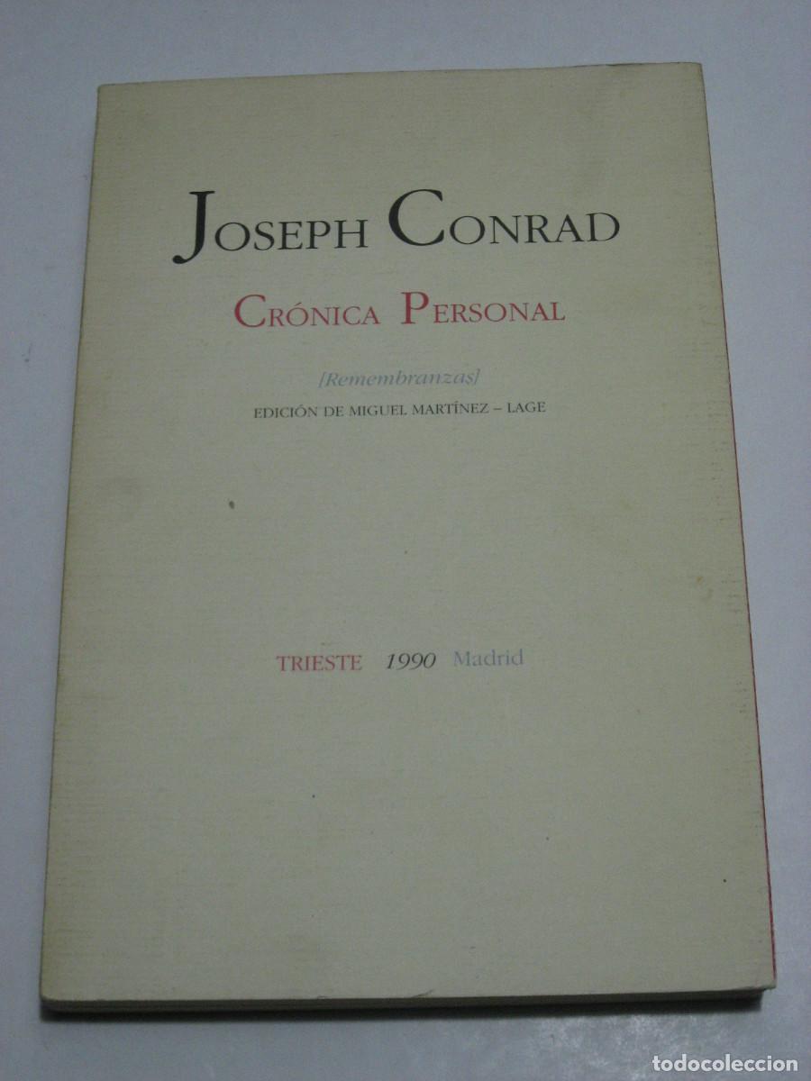 Libros: CR&Oacute;NICA PERSONAL (Remembranzas) - Joseph Conrad - Foto 1