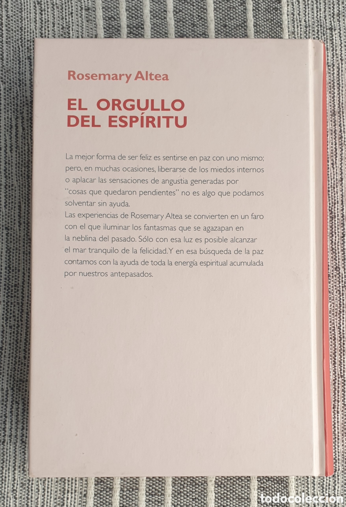 Libros: EL ORGULLO DEL ESP&Iacute;RITU. ROSEMARY ALTEA. RBA. - Foto 2